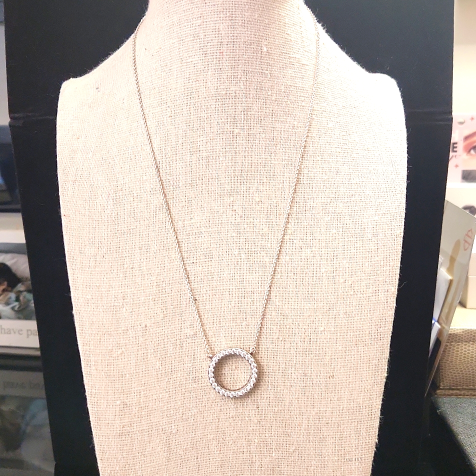 Pandora Circle Of Sparkle Necklace Sterling Silver